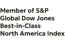 Member of S&P Global Dow Jones Best-in-Class North America Index 2025